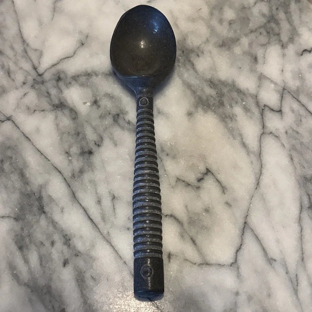 VTG 50s MCM Aluminum Ice Cream Scoop Ribbed 7